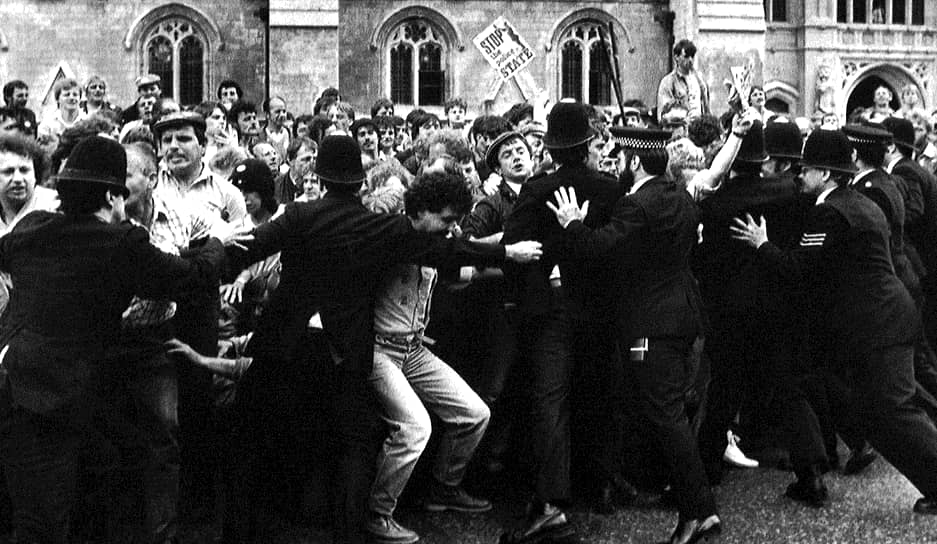 7 июля 1984 года. Столкновение шахтеров с полицией у Вестминстерского дворца 