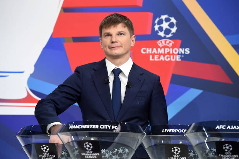 Андрей Аршавин во время жеребьевки в штаб-квартире UEFA 