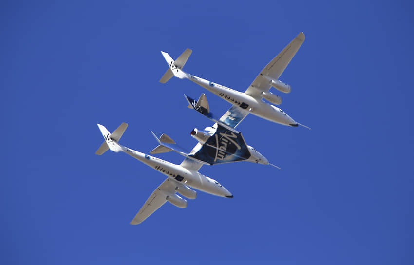 Ракетный самолет VSS Unity компании Virgin Galactic