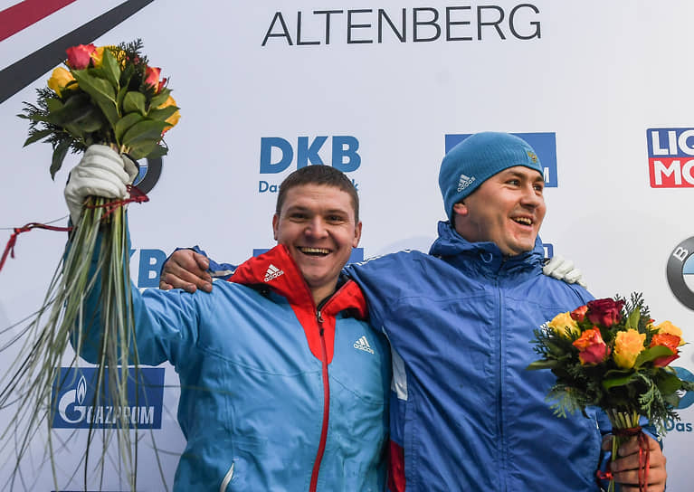 Алексей Пушкарев (справа), Россия, бобслей Серебряный призер чемпионата Европы (2015), чемпион России (2015, 2017, 2018)