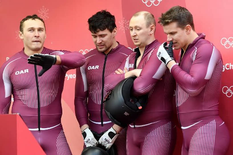 Василий Кондратенко (крайний слева), Россия, бобслей Чемпион России (2015, 2018)