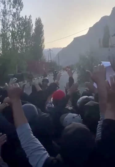 Протесты в Хороге Горно-Бадахшанской автономной области