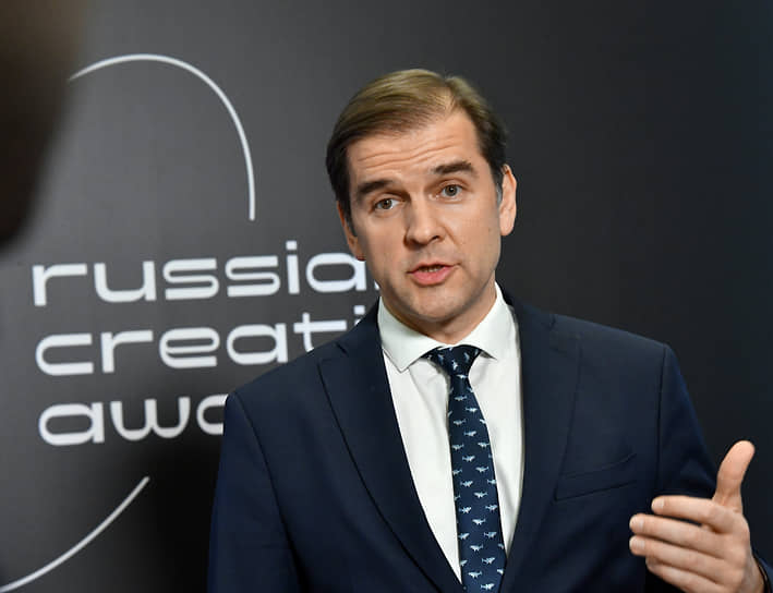 Начальник управления президента России по общественным проектам Сергей Новиков на вручении Национальной премии в сфере креативных индустрий