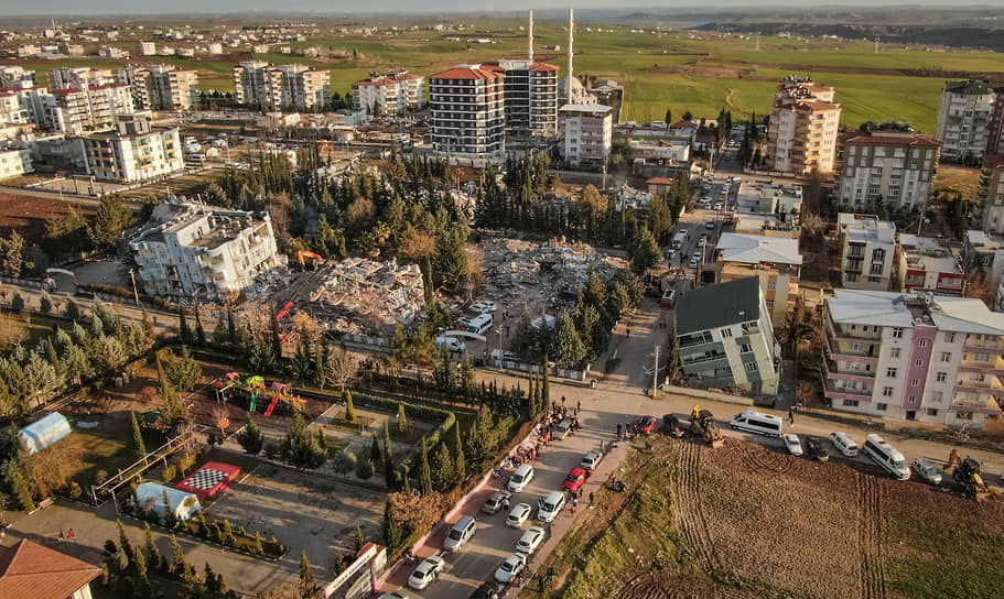 Разрушенные дома в Адыямане (Турция) 