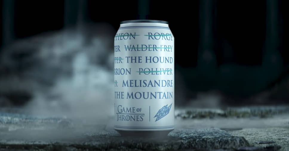 Банка газировки Mountain Dew