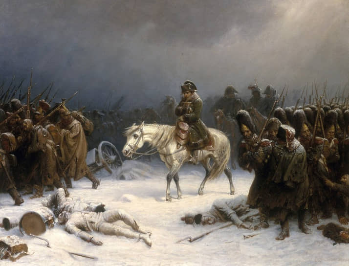 Отступление Наполеона из Москвы, Адольф Нортен, 1851 год 