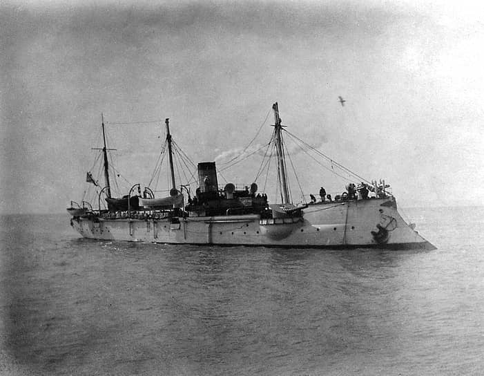 Канонерская лодка «Кореец» в Чемульпо, февраль 1904 года 