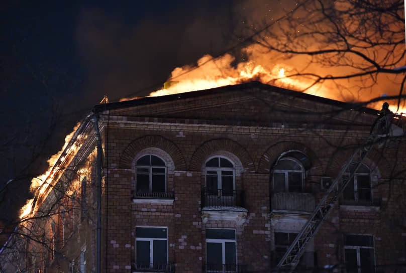 Пожар по улице Черняховского 