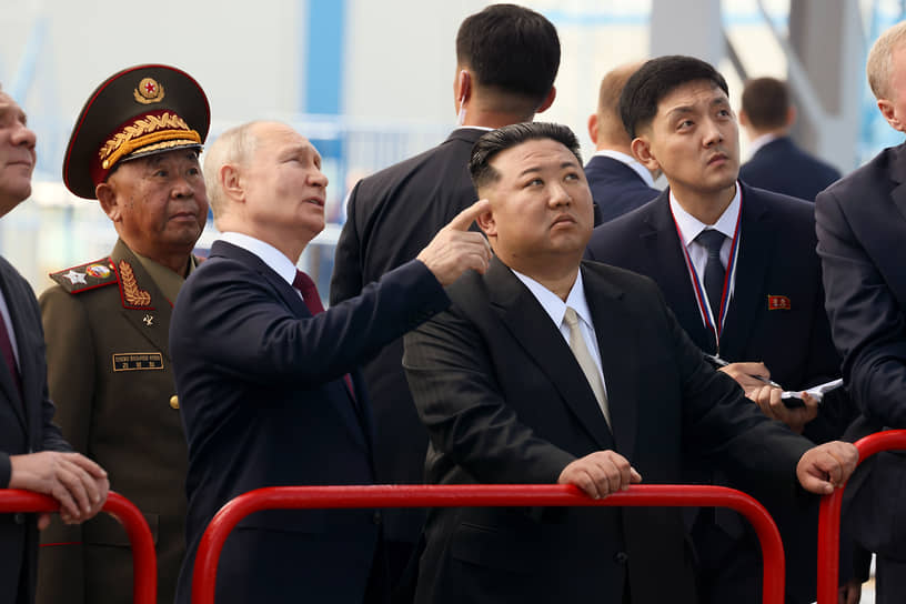 Владимир Путин и Ким Чен Ын 