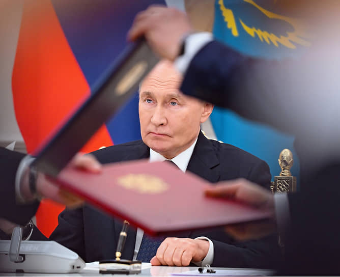 Астана. Государственный визит президента РФ Владимира Путина в Казахстан