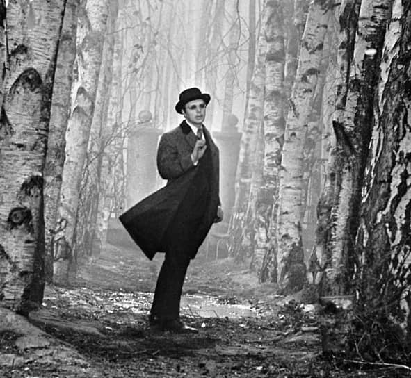 Олег Стриженов в роли Тузенбаха на съемках кинофильма «Три Сестры», 1965 год 