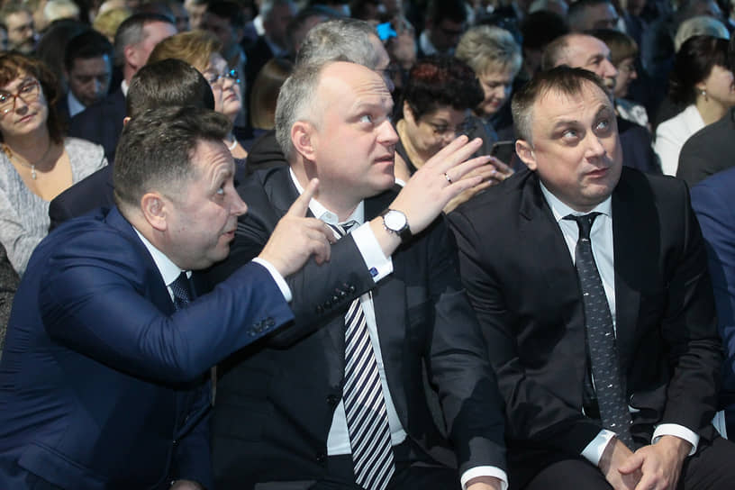 Александр Бережной (в центре) в 2019 году