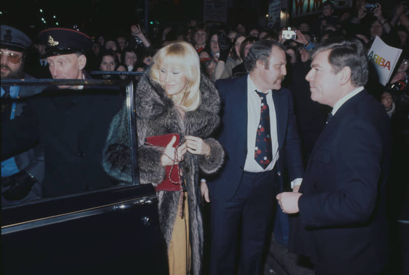 Агнета Фельтског на премьере документального фильма «ABBA: The Movie» в Лондоне, 1978 год 