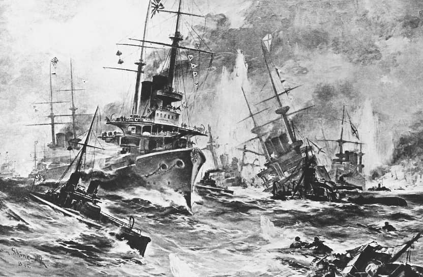 Поражение в Цусимском проливе 14–15 (27–28) мая 1905 года стало для России одним из символов этой войны — хотя за месяц до Цусимы Япония уже оказалась вынуждена просить иностранные правительства о посредничестве в организации переговоров о мире 