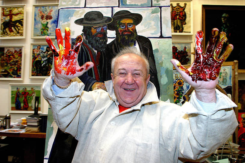 Зураб Церетели в своей мастерской, 2005 год