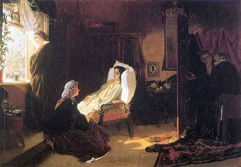 Михаил Клодт. «Последняя весна», 1861