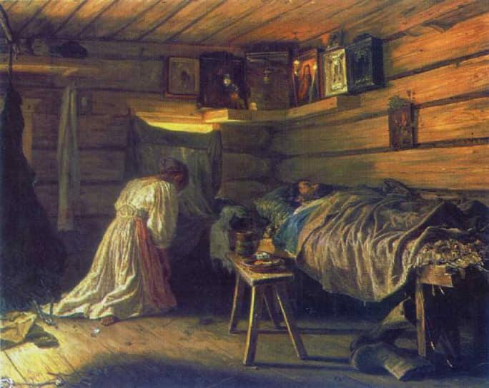 Василий Максимов. «Больной муж», 1881