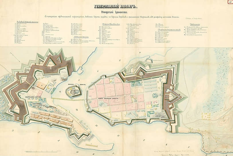 План фортификационных сооружений Анненкрон