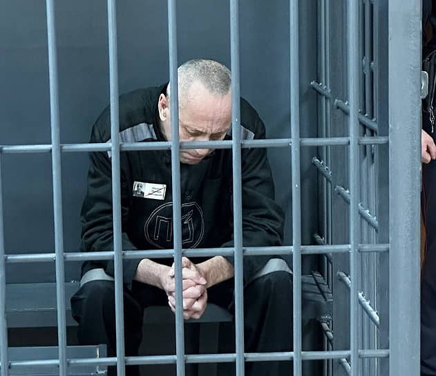 Михаил Попков в зале суда в 2023 году