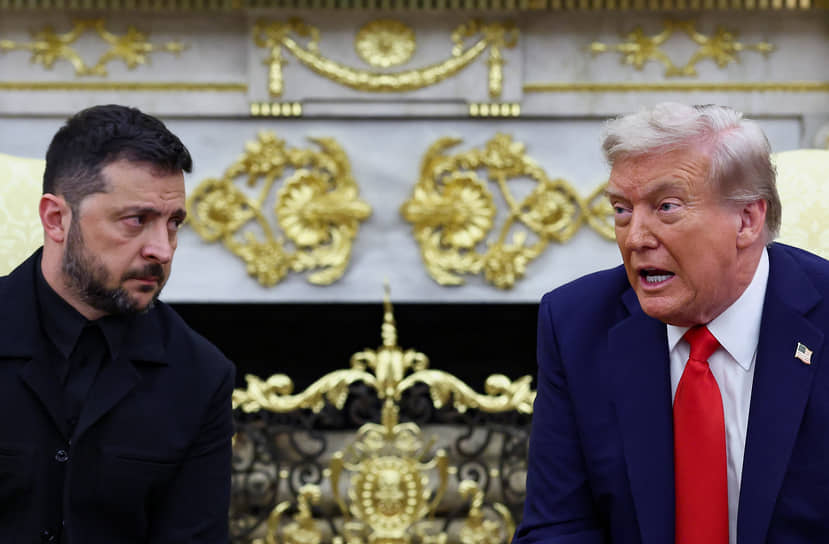 Владимир Зеленский и Дональд Трамп на пресс-конференции в Овальном кабинете
