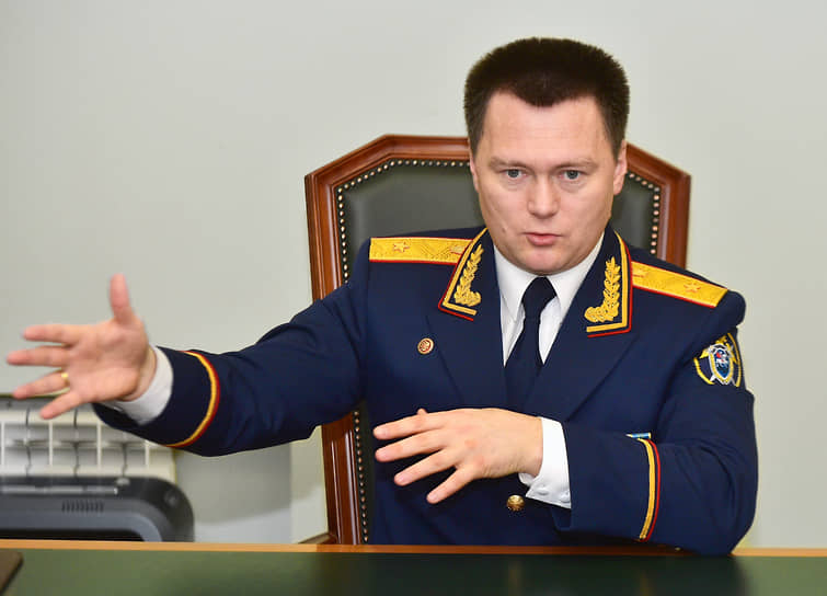 Cтарший следователь по особо важным делам при председателе Следственного комитета России Игорь Краснов во время интервью, 2016 год