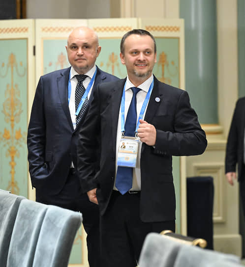 Министр энергетики РФ Сергей Цивилев (слева) и министр транспорта Андрей Никитин  