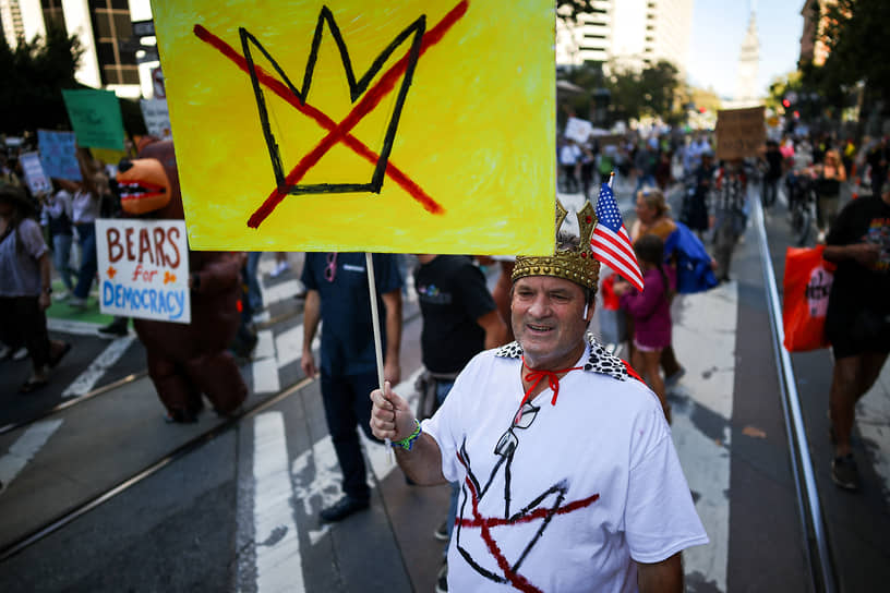 Акция протеста в Сан-Франциско 