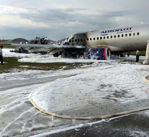 Последствия тушения SSJ 100 компании «Аэрофлот» 