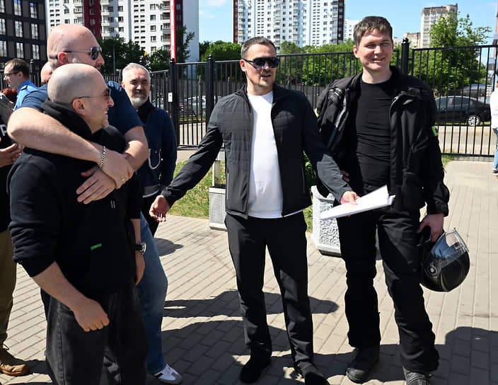 Бывший генеральный директор ЦПТА Райгедас Поцюс (в центре)