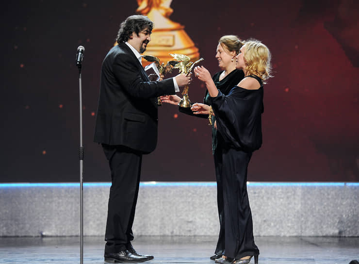 С актрисой Дарьей Екамасовой на вручении премии «Ника-2011»