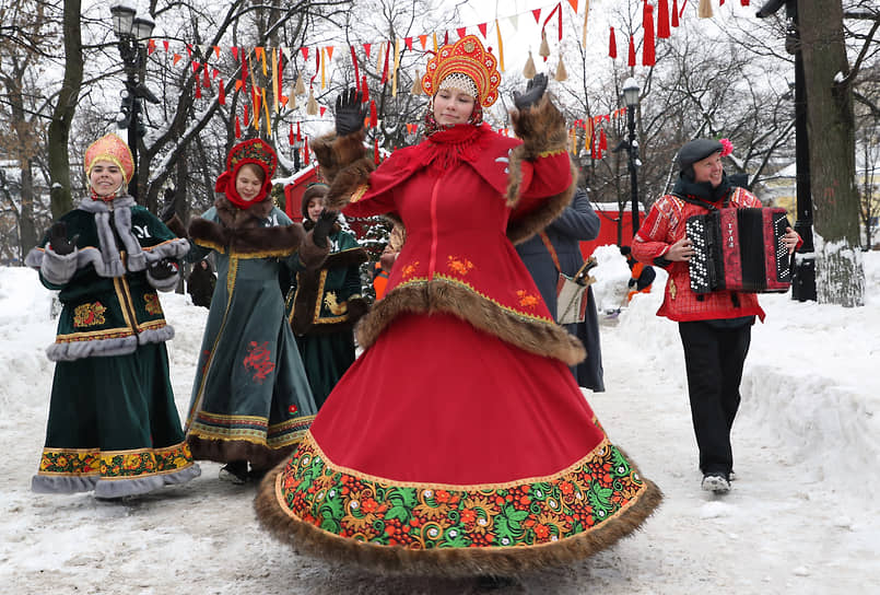 Масленичные гуляния на Тверском бульваре