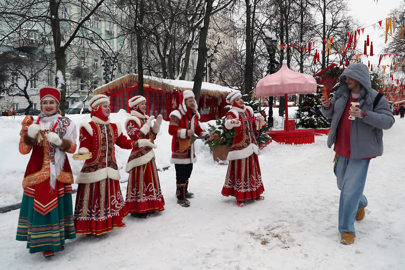 Участники фестиваля «Масленица» в Москве