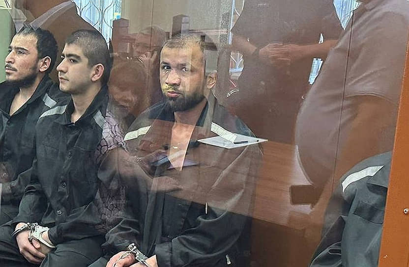 Фигуранты по делу о теракте в «Крокус сити холле» Далерджон Мирзоев, Муродали Рачабализоде, Мухаммадсобир Файзов и Шамсидин Фаридуни