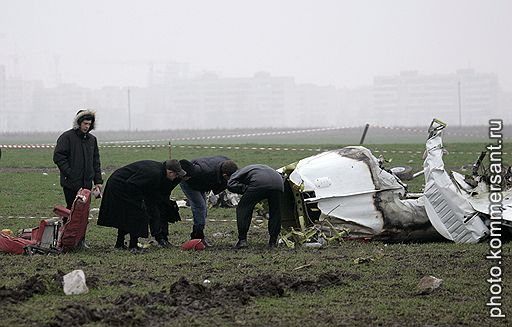 09.12.2007 На Украине, в районе аэропорта "Жуляны", потерпел крушение пассажирский самолет Beach Craft, следовавший рейсом из Чехии в Киев. В результате погибли пять человек