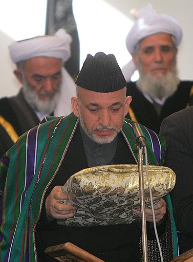 Инаугурация президента Афганистана Хамида Карзая. Кабул, 7 декабря 2004 года 