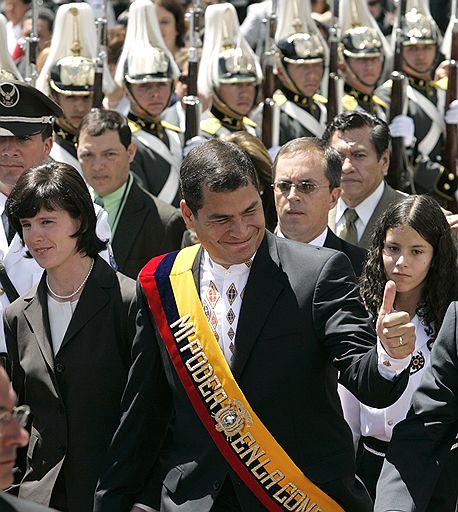 Инаугурация президента Эквадора Рафаэля Корреа. Кито, 15 января 2007 года 