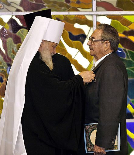 19.10.2008 В Гаване состоялось историческое открытие первого храма Русской православной церкви в честь Казанской иконы Божьей Матери. Освятил храм  митрополит Смоленский и Калининградский Кирилл 