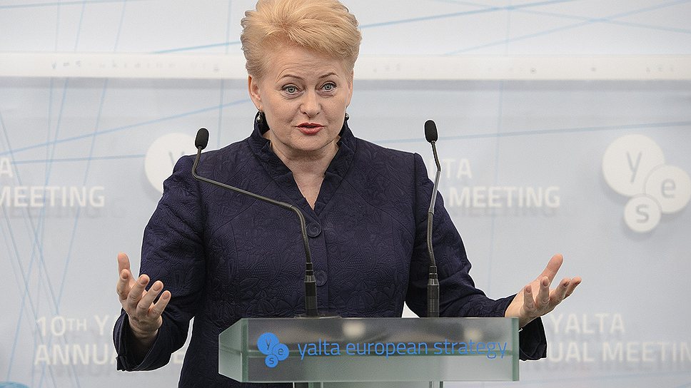  Президент Литвы Даля Грибаускайте 