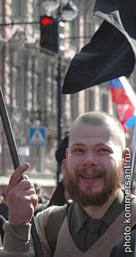 Активист движения `Питерская лига анархистов` Андрей Каленов, подозреваемый по делу о подрыве `Невского экспресса`