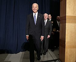 Vice President Biden, Secretary of Defense Gates, and Admiral Mullen 