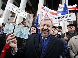 Бывший кандидат в президенты Белоруссии Андрей Санников 