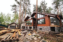 Поселок, в котором строится дом бывшего первого заместителя прокурора Московской области Александра Игнатенко 