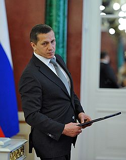 Министр природных ресурсов и экологии России Юрий Трутнев во время подписание документов по итогам российско-монгольских переговоров. Переговоры прошли в Кремле