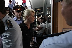 Начало судебного процесса над предполагаемыми виновниками крушения теплохода "Булгария" и гибели пассажиров - Светланой Инякиной (на фото) и Яковом Ивашовым 