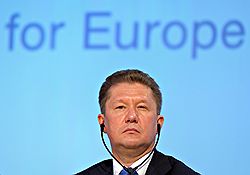 Глава РАО "Газпром" Алексей Миллер  