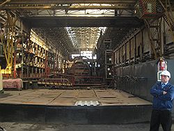 Амурский судостроительный завод. Подводная лодка "Нерпа" на стапеле 