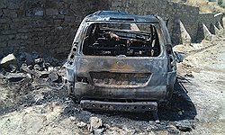 Место гибели сына главы Унцукульского района Магомедгаджи Тагирова, в результате покушения на его отца, в Буйнакске