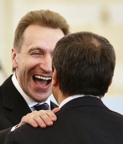 Первый заместитель председателя правительства России Игорь Шувалов  
