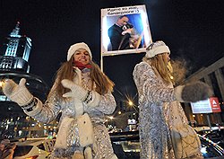 Автопробег в поддержку кандидата в президенты России Владимира Путина прошел по Садовому кольцу 