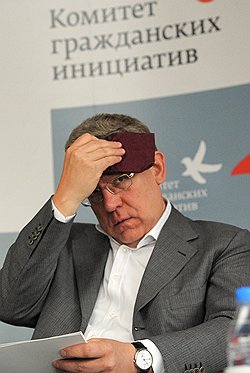 Декан факультета свободных искусств и наук Санкт-Петербургского государственного университета Алексей Кудрин во время заседания Общероссийской конференции "Гражданские инициативы - время действовать". Конференция прошла в Центре международной торговли на Краснопресненской набережной